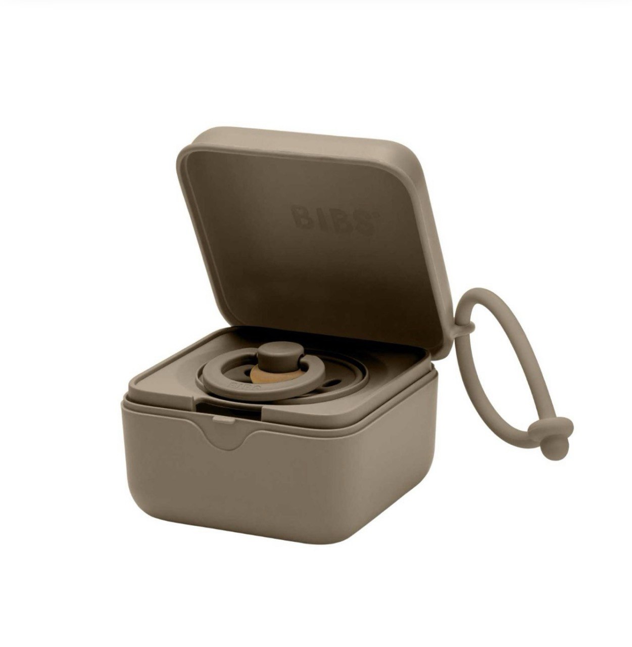 Футляр для пустушки BIBS Pacifier Box Dark Oak