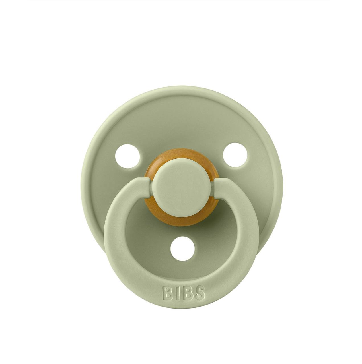 Пустушка BIBS Colour Latex Round (кругла) Sage 0-6 м