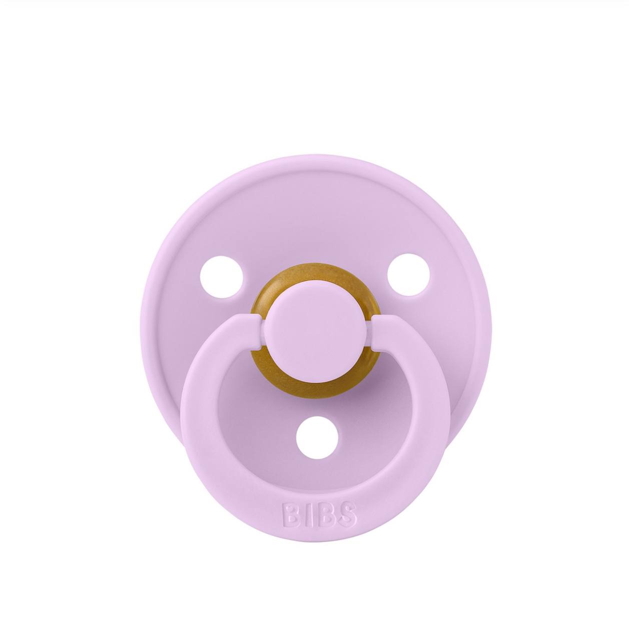 Пустушка BIBS Colour Latex Round (кругла) Violet Sky 0-6 м