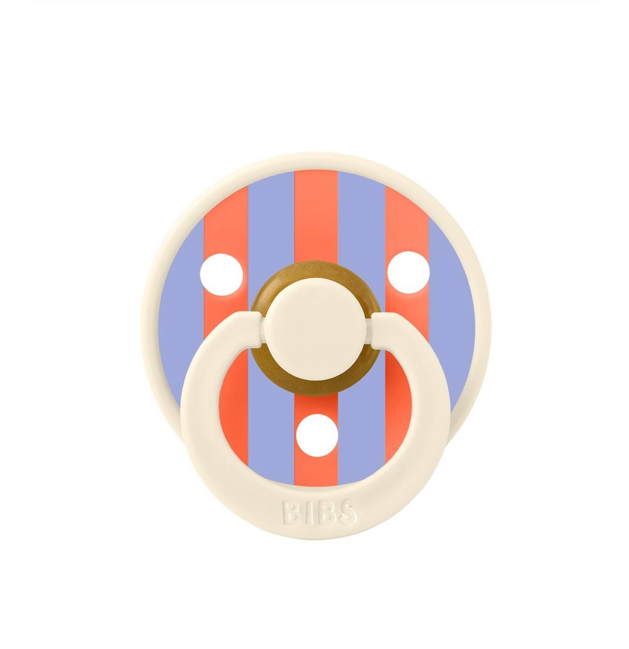 Пустушка Studio Colour Latex Round (кругла) Block-Ivory/Hush 0-6 м
