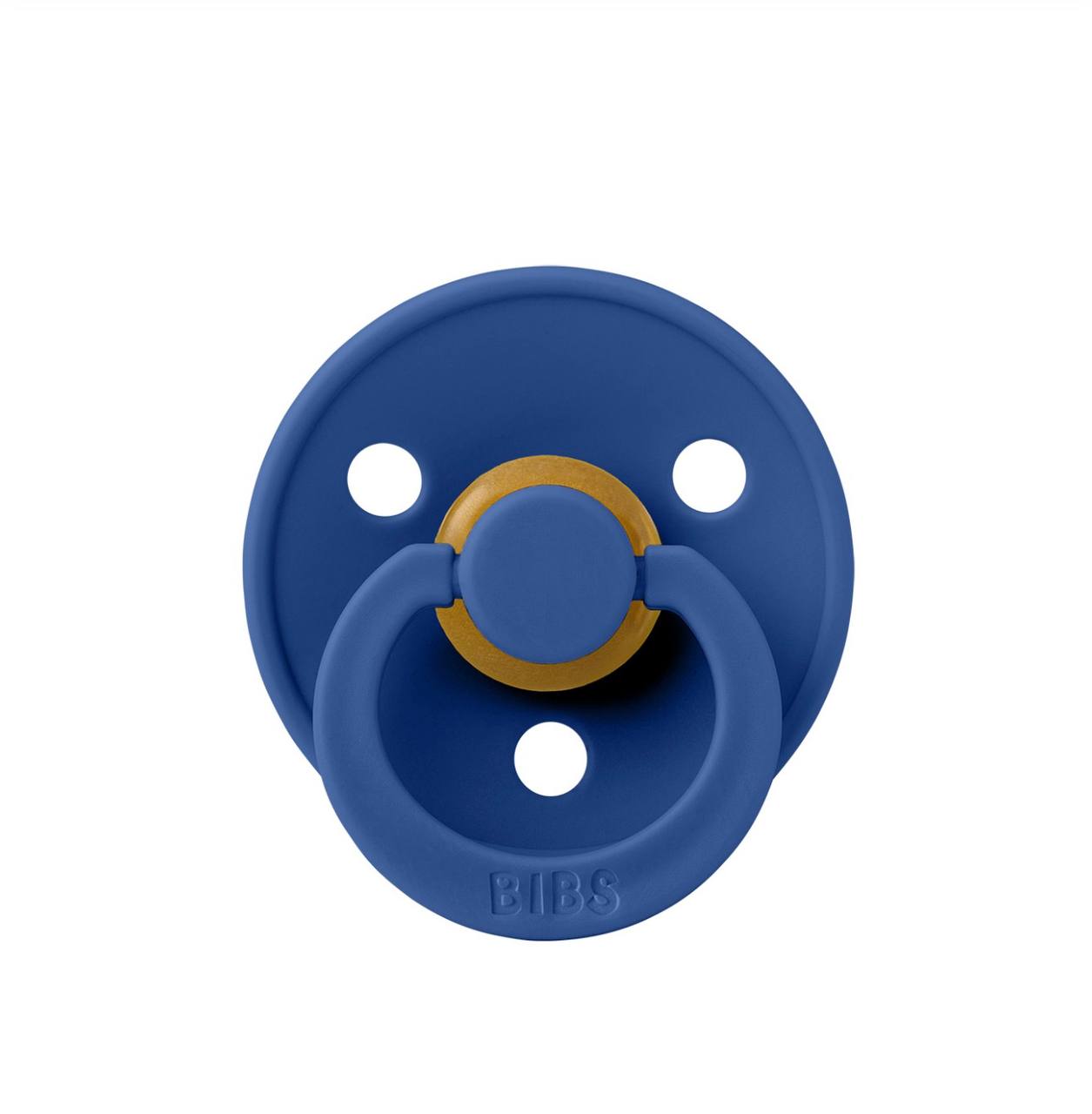 Пустушка BIBS Colour Latex Round (кругла) Cornflower 0-6 м
