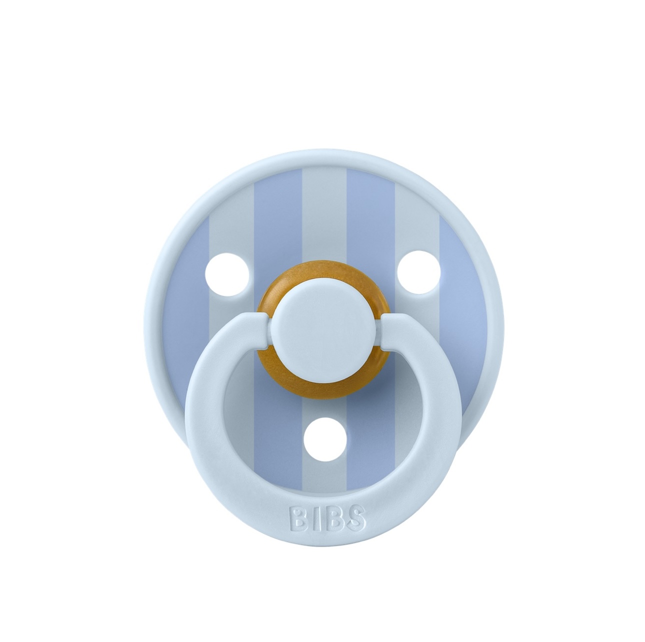 Пустушка Studio Colour Latex Round (кругла) Block-Baby Blue/Dusty Blue 0-6 м