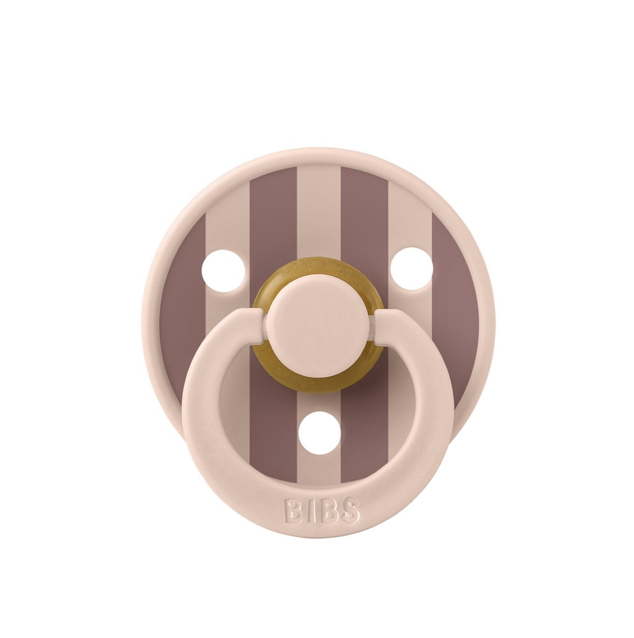 Пустушка Studio Colour Latex Round (кругла) Block-Blush/Woodchuck 6-18 м