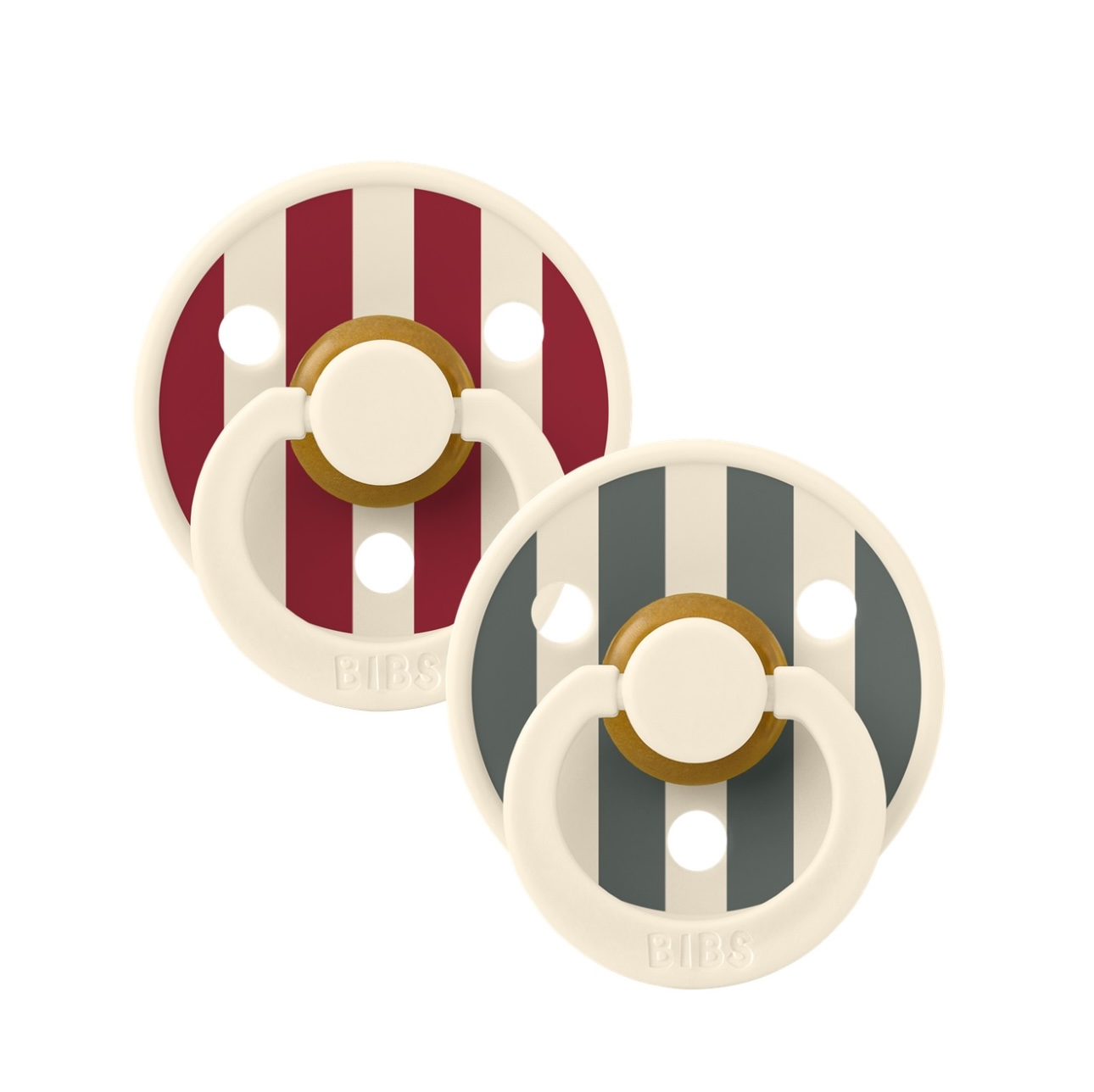 Пустушка Studio Colour Latex Round (кругла) Block-Ruby Pine Mix 0-6 м ( 2 в упаковці)