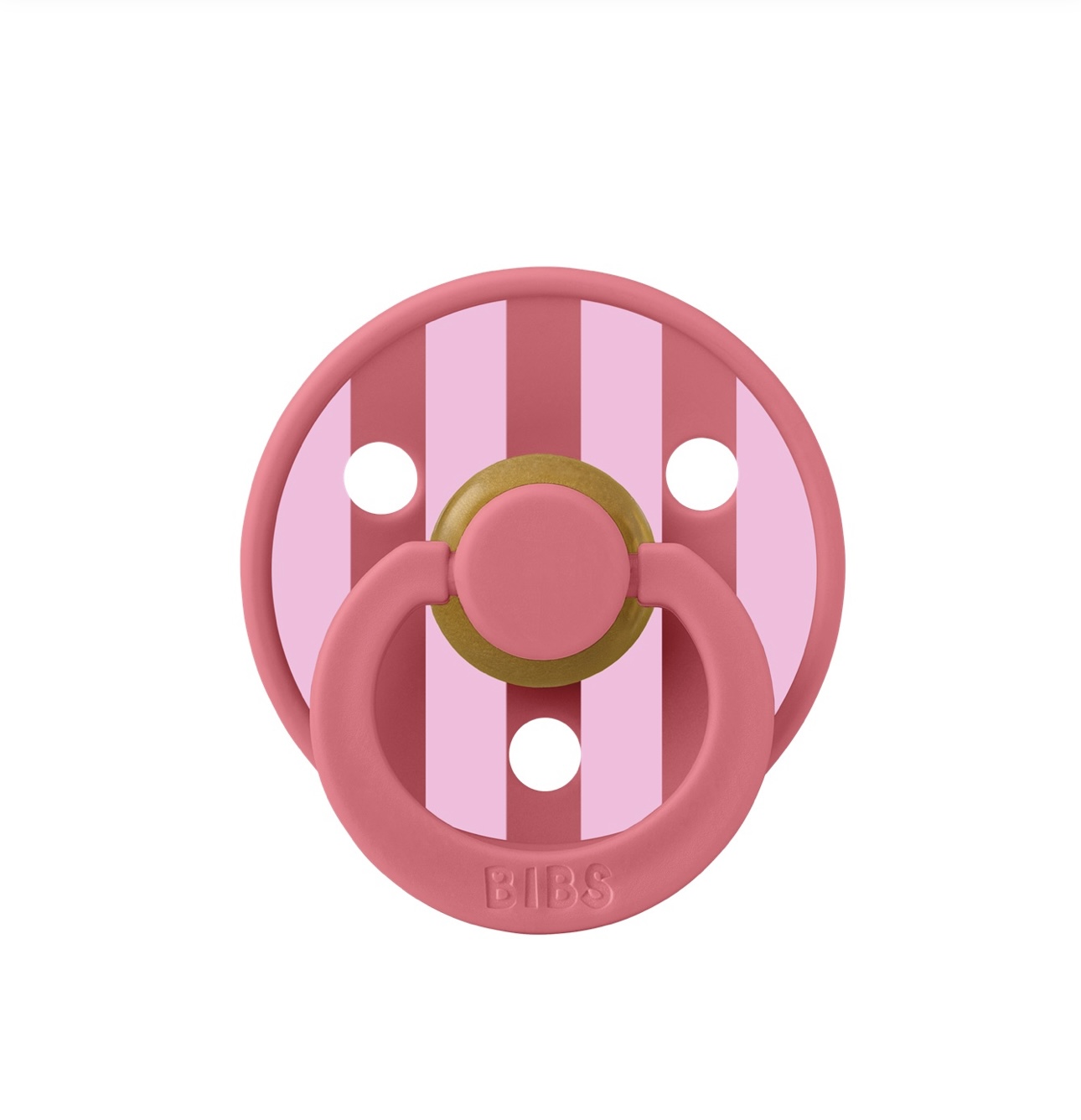 Пустушка Studio Colour Latex Round (кругла) Block-Coral/Baby Pink 0-6 м