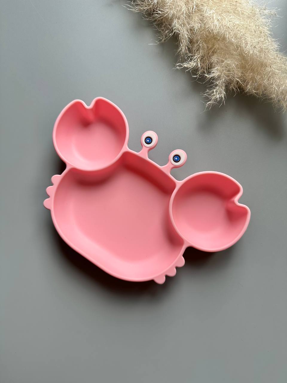 секційна тарілочка Крабик pink