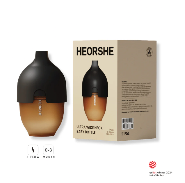 Пляшечка HEORSHE 160 мл ( 0-3 м ) чорний