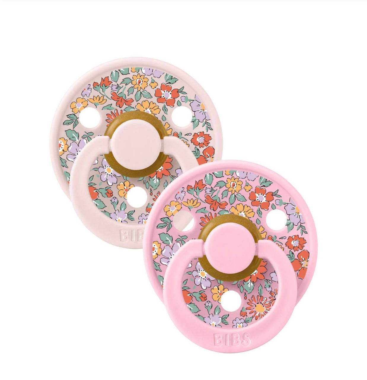Пустушка Bibs x Liberty Colour Latex Round (кругла) oscar meadow petal Mix 6 -18 м ( 2 в упаковці )