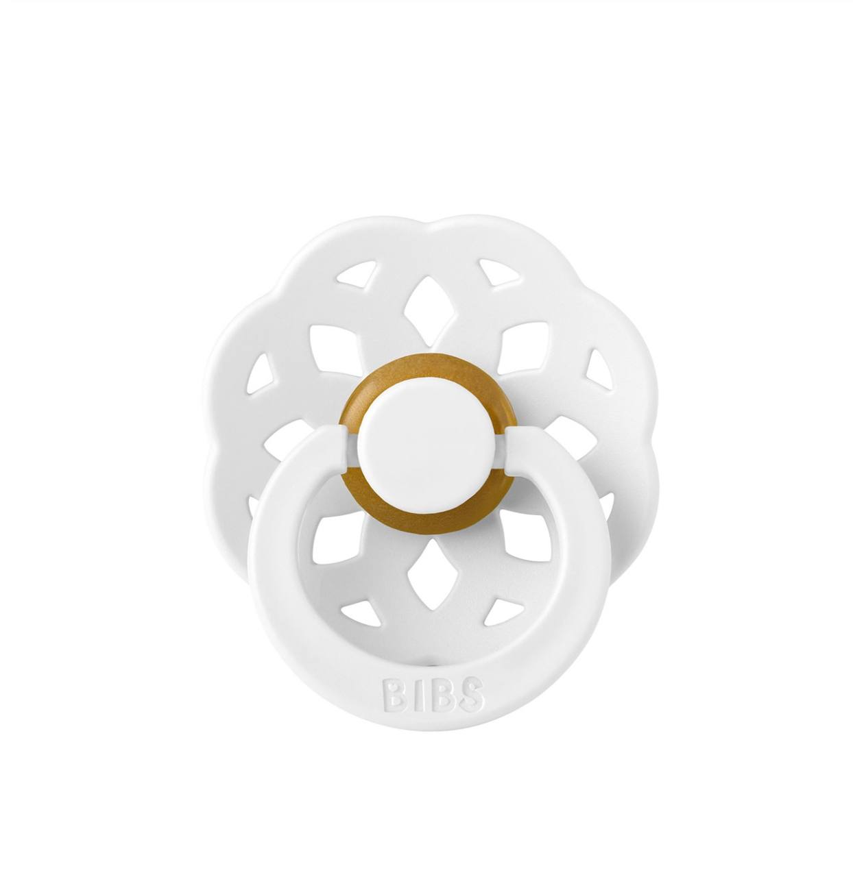 Пустушка BIBS Boheme Latex Round (кругла) White 6 -18 м
