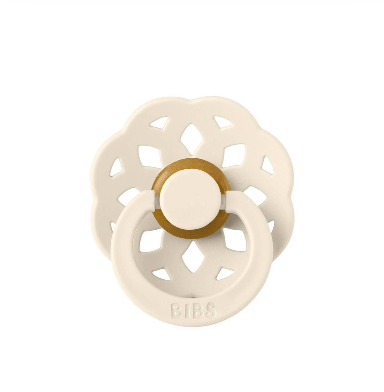 Пустушка BIBS Boheme Latex Round (кругла) Ivory 6-18 м