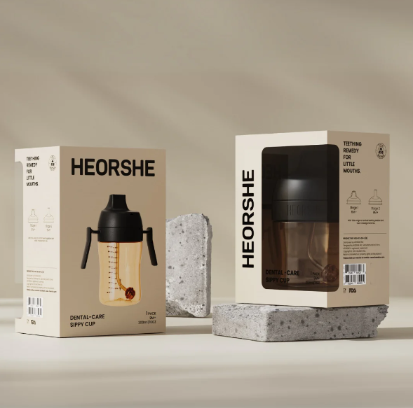 Поїльник HEORSHE 210 мл чорний