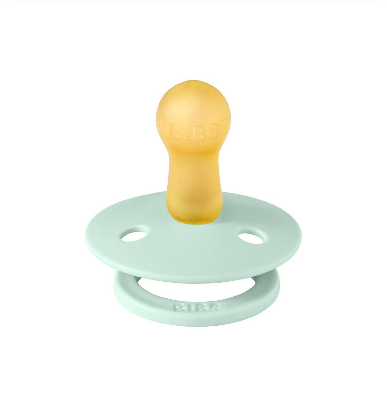 Пустушка BIBS Colour Latex Round (кругла) Mint 6-18 м