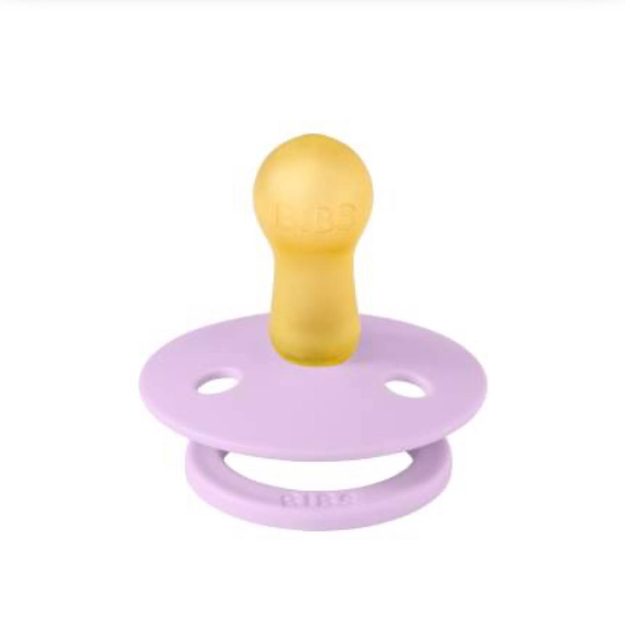 Пустушка BIBS Colour Latex Round (кругла) Violet Sky 0-6 м