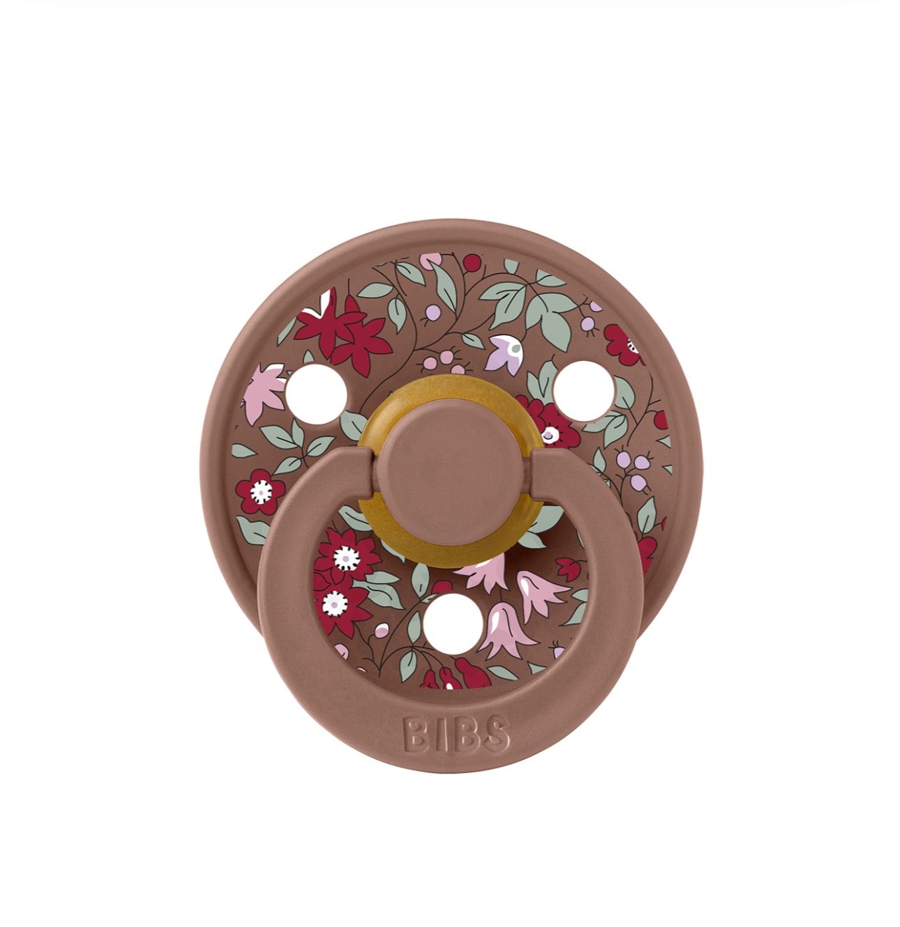 Пустушка Bibs x Liberty Colour Latex Round (кругла) Chamomile Lawn Mix 0-6 м ( 2 в упаковці )