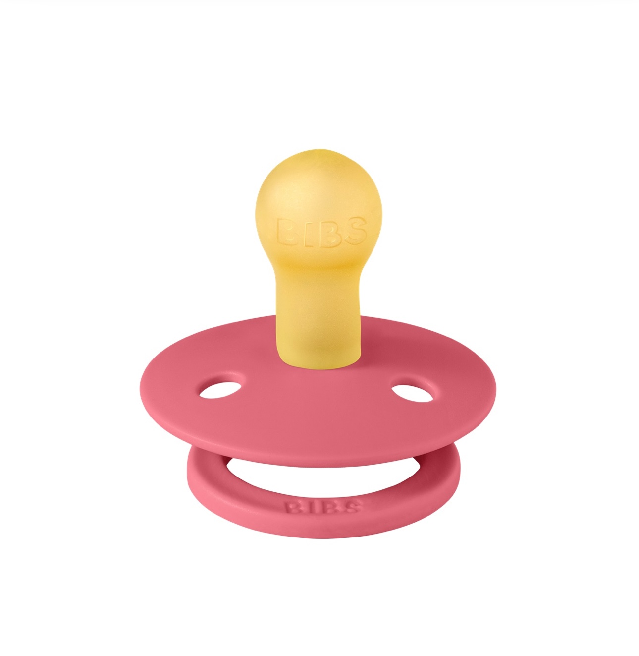 Пустушка Studio Colour Latex Round (кругла) Block-Coral/Baby Pink 6-18 м