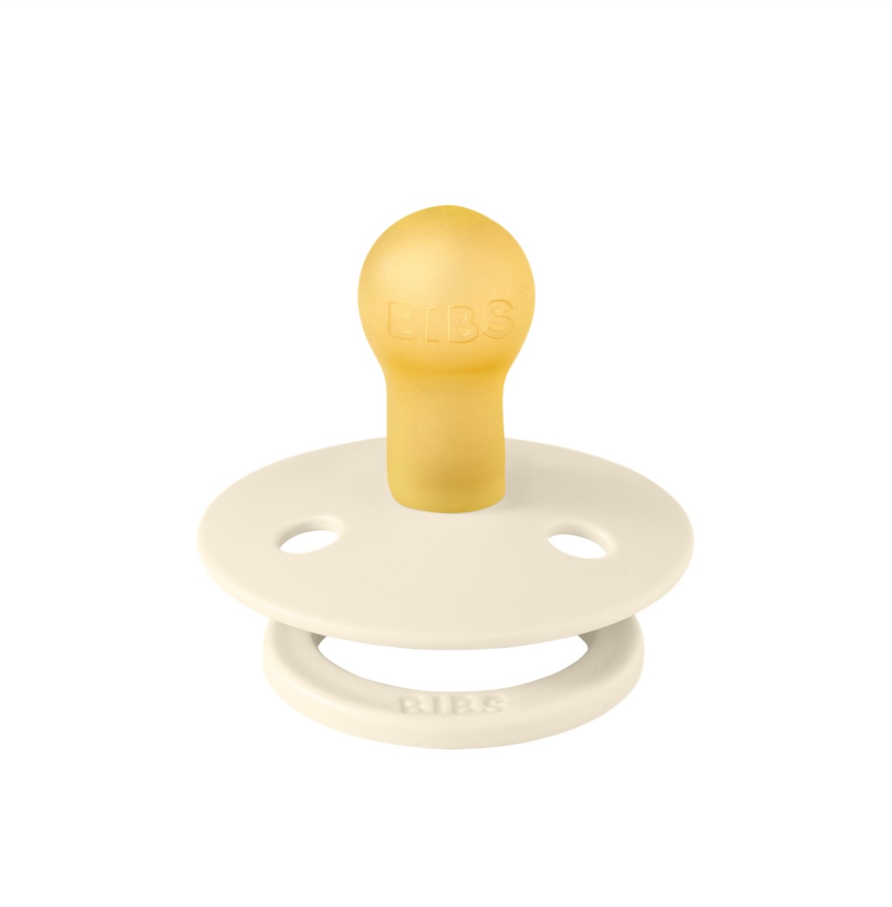 Пустушка Studio Colour Latex Round (кругла) Block-Ivory/Ruby 0-6 м