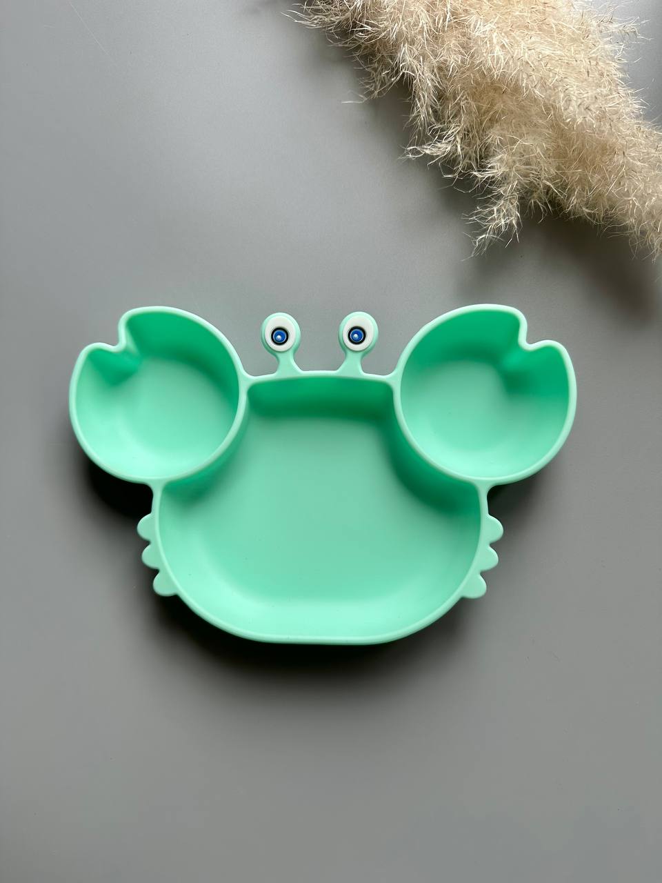 секційна тарілочка Крабик mint