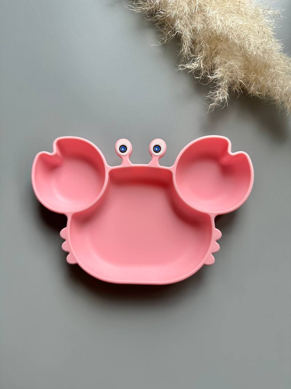 секційна тарілочка Крабик pink