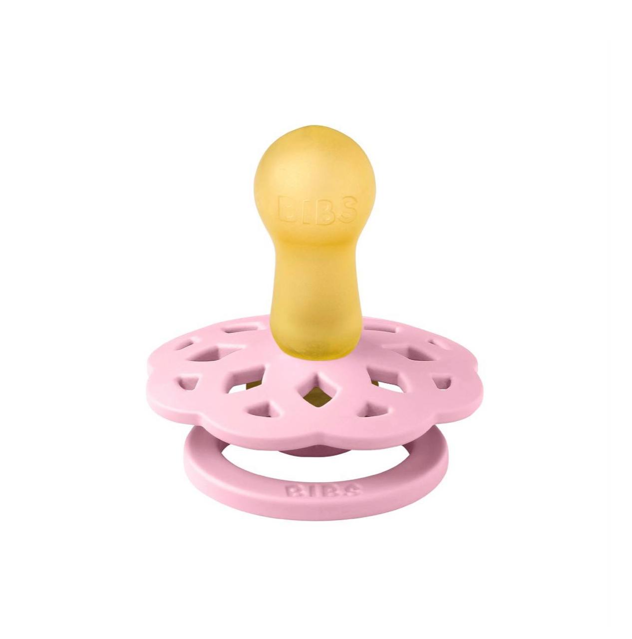 Пустушка BIBS Boheme Latex Round (кругла) Baby Pink 0-6 м