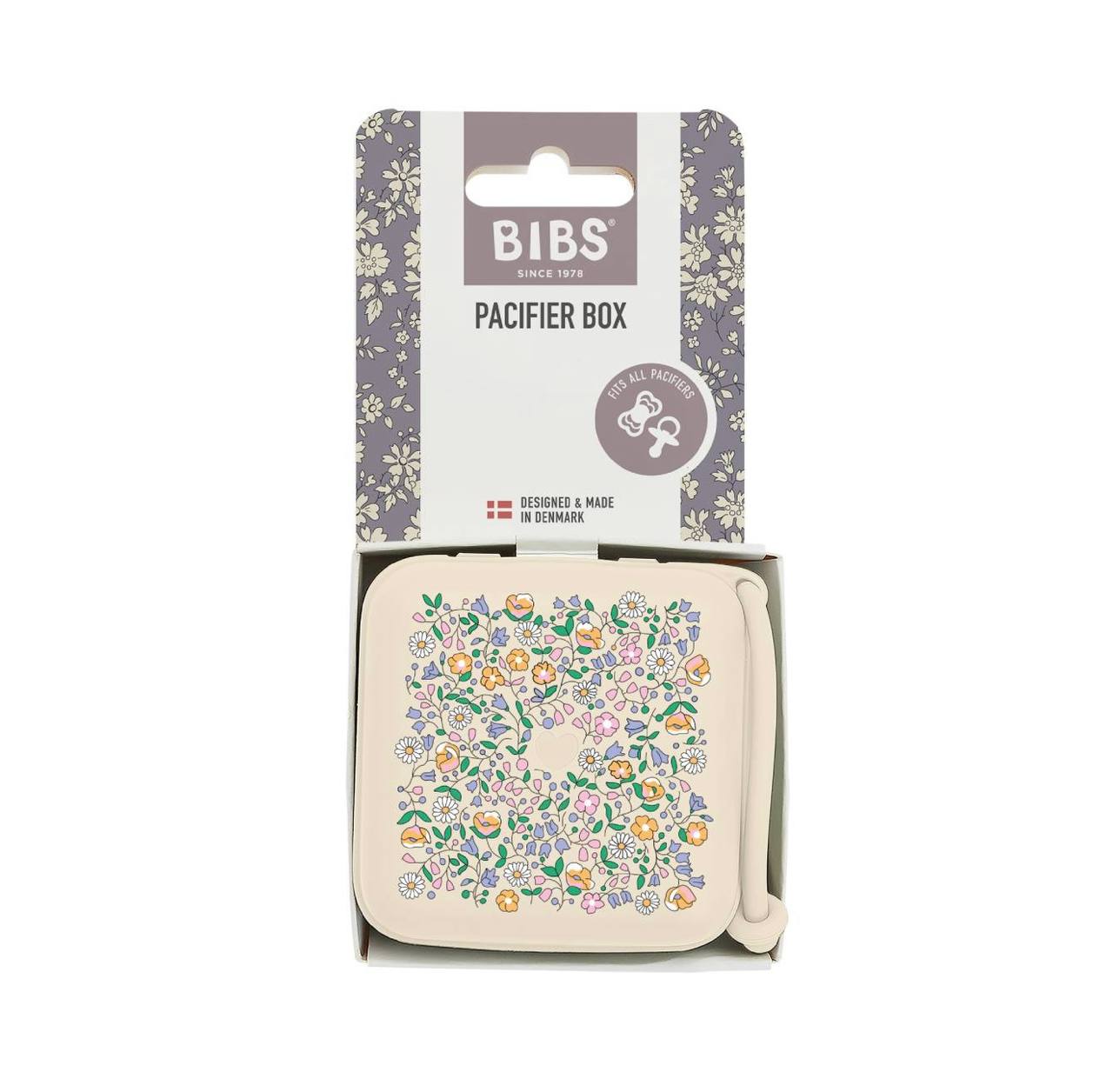 Футляр для пустушки BIBS x Liberty Pacifier Box Chloe Meadow Ivory